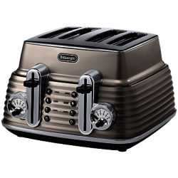De'Longhi Scultura 4-Slice Toaster Champagne
